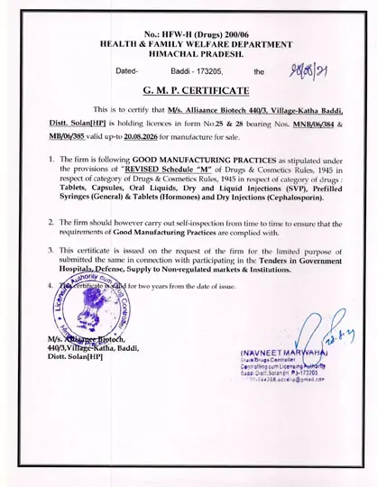 Gmp-Certificate-imf